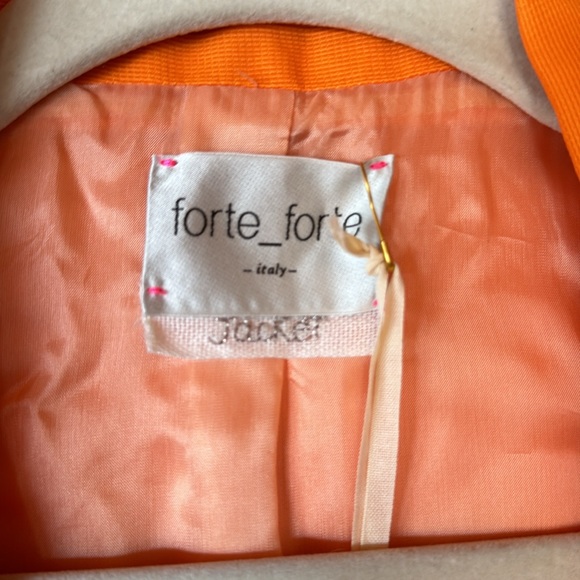 Designer Forte Forte ITALY, Made In Italy Sherbet Blazer $735.00, NWT - Picture 2 of 4